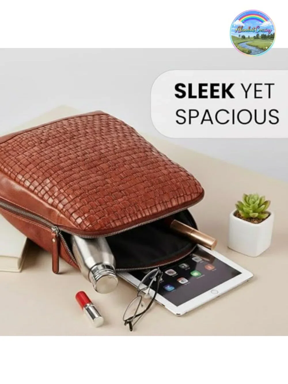 Genuine Leather Backpack for Women Men Vintage Style Daypack